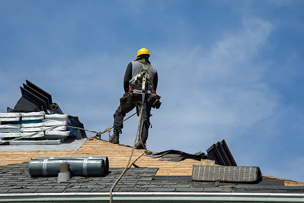 Professional Roof Installation technician working in Henderson, NC
